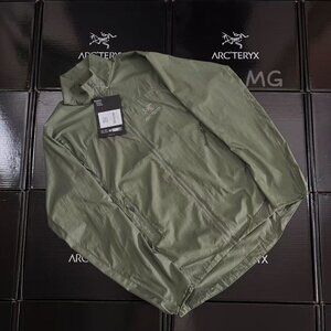 Arc'teryx Olive Green Lightweight Sun Protection Jacket